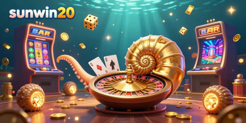 Experience the vibrant casino adventure of sunwin20 with a giant nautilus roulette and dynamic game elements.