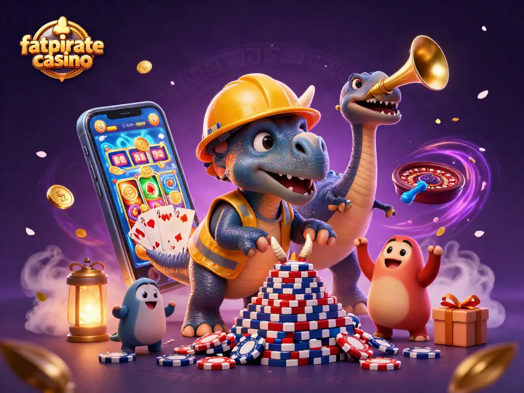 Experience thrilling play at fatpirate casino with lively characters and vibrant casino themes.