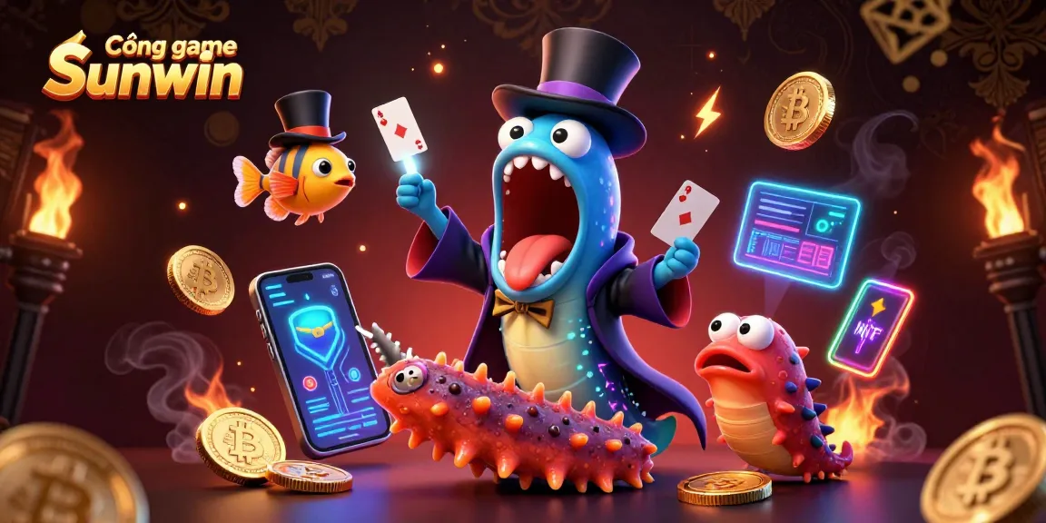 Experience thrilling action at Cổng game Sunwin with captivating deep-sea characters and vibrant crypto elements!