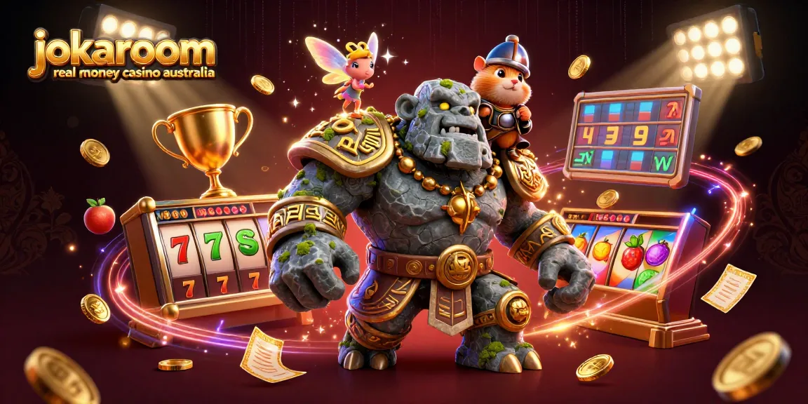 Experience lively gameplay at jokaroom real money casino australia with dynamic slot reels and enchanting characters.